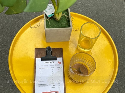 Bìa kẹp Bill gỗ giấy A6 [Dày dặn - Chuẩn đẹp] BIAKEP-02